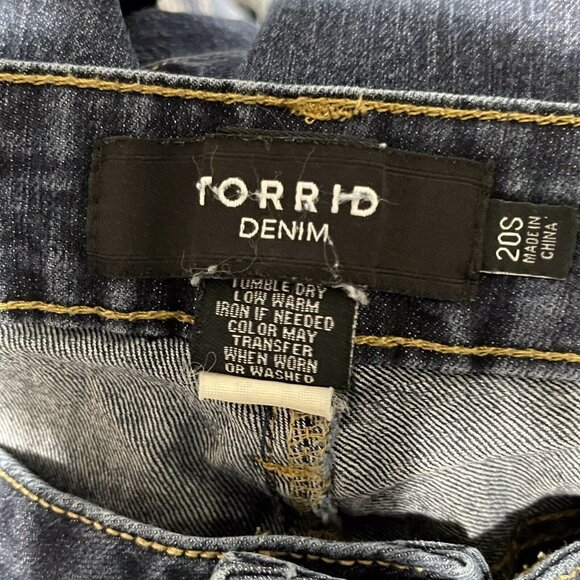 Torrid Womens Size 20S Medium Wash Mid-Rise Skinny Denim Jeans - Picture 3 of 3